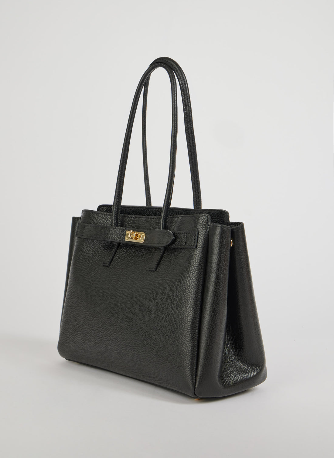 Borsa Béatrice in Pelle Togo Nera