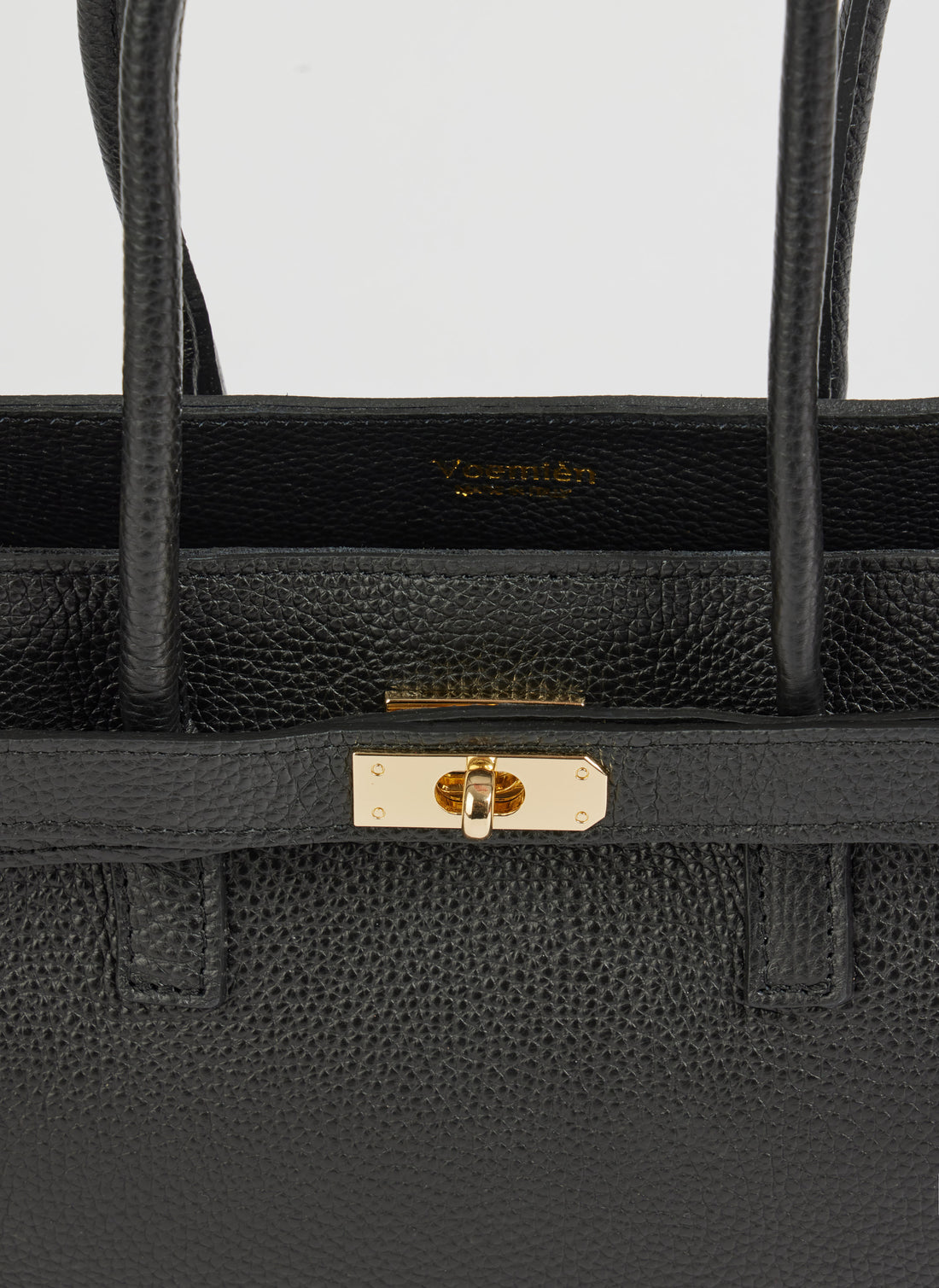 Borsa Béatrice in Pelle Togo Nera