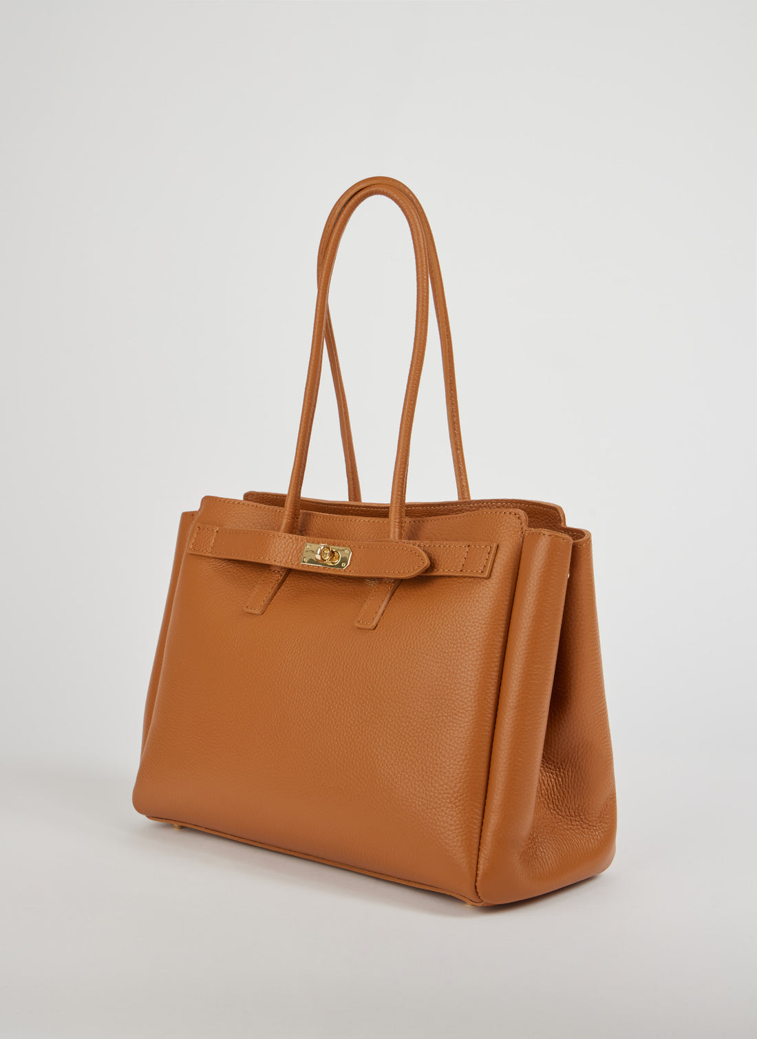 Borsa Béatrice in Pelle Togo Cuoio