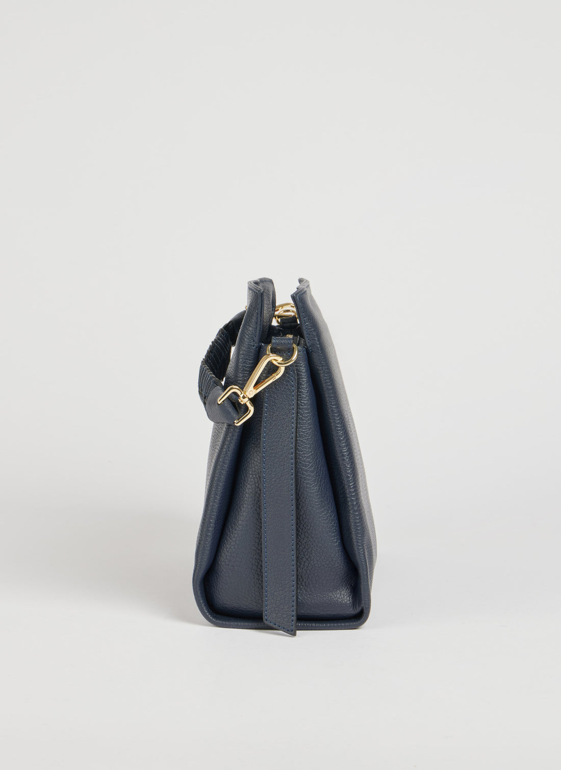 Borsa Braid in pelle Dollaro Blu Navy