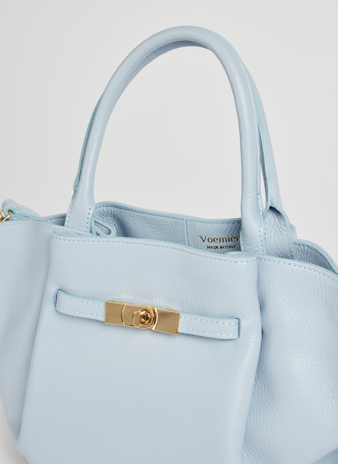 Borsa Charlène in Pelle Togo Celeste