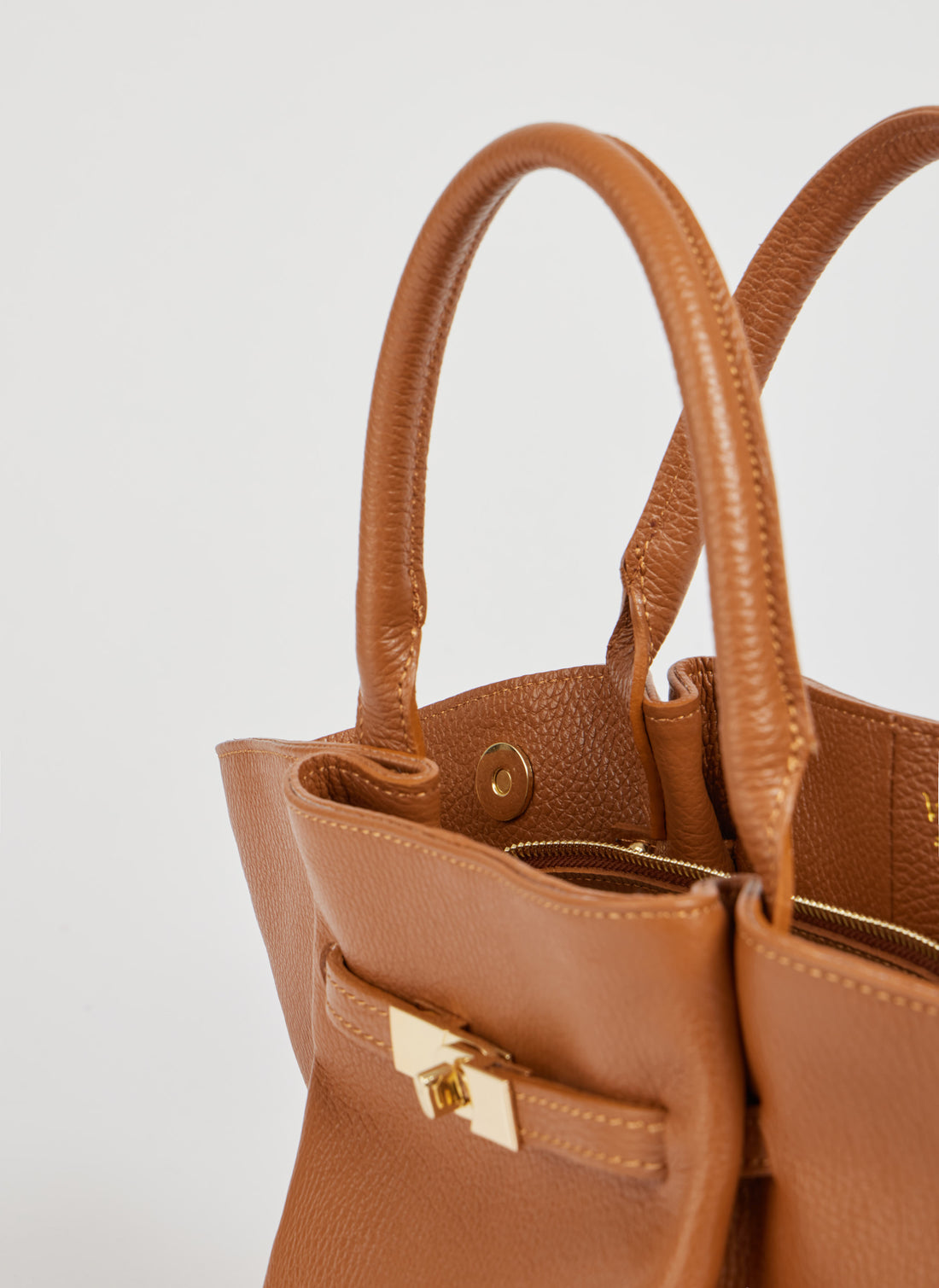 Borsa Charlène in Pelle Togo Cuoio