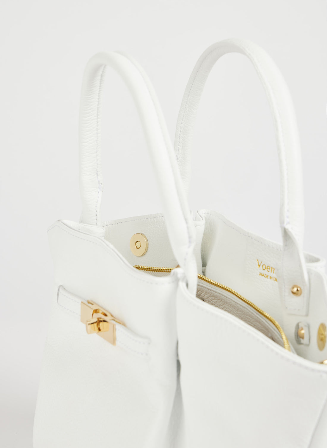 Borsa Charlène in Pelle Togo Bianca