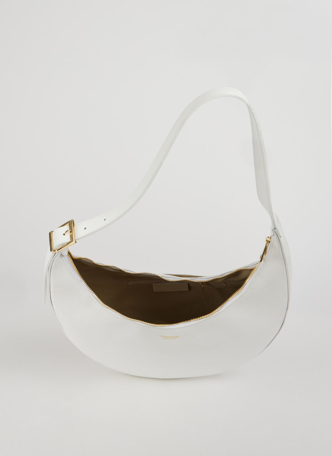 Borsa Lèa in Pelle Dollaro Bianca