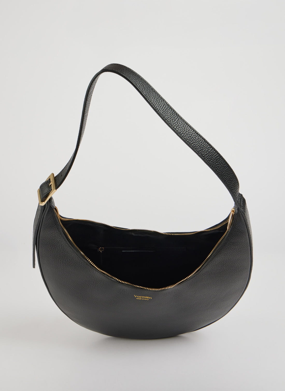 Borsa Lèa in Pelle Dollaro Nera