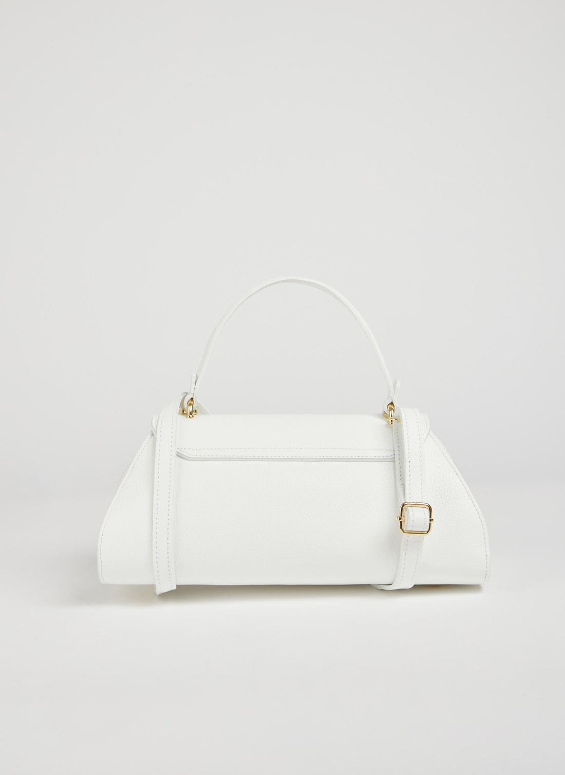 Borsa Florence in pelle Togo Bianca