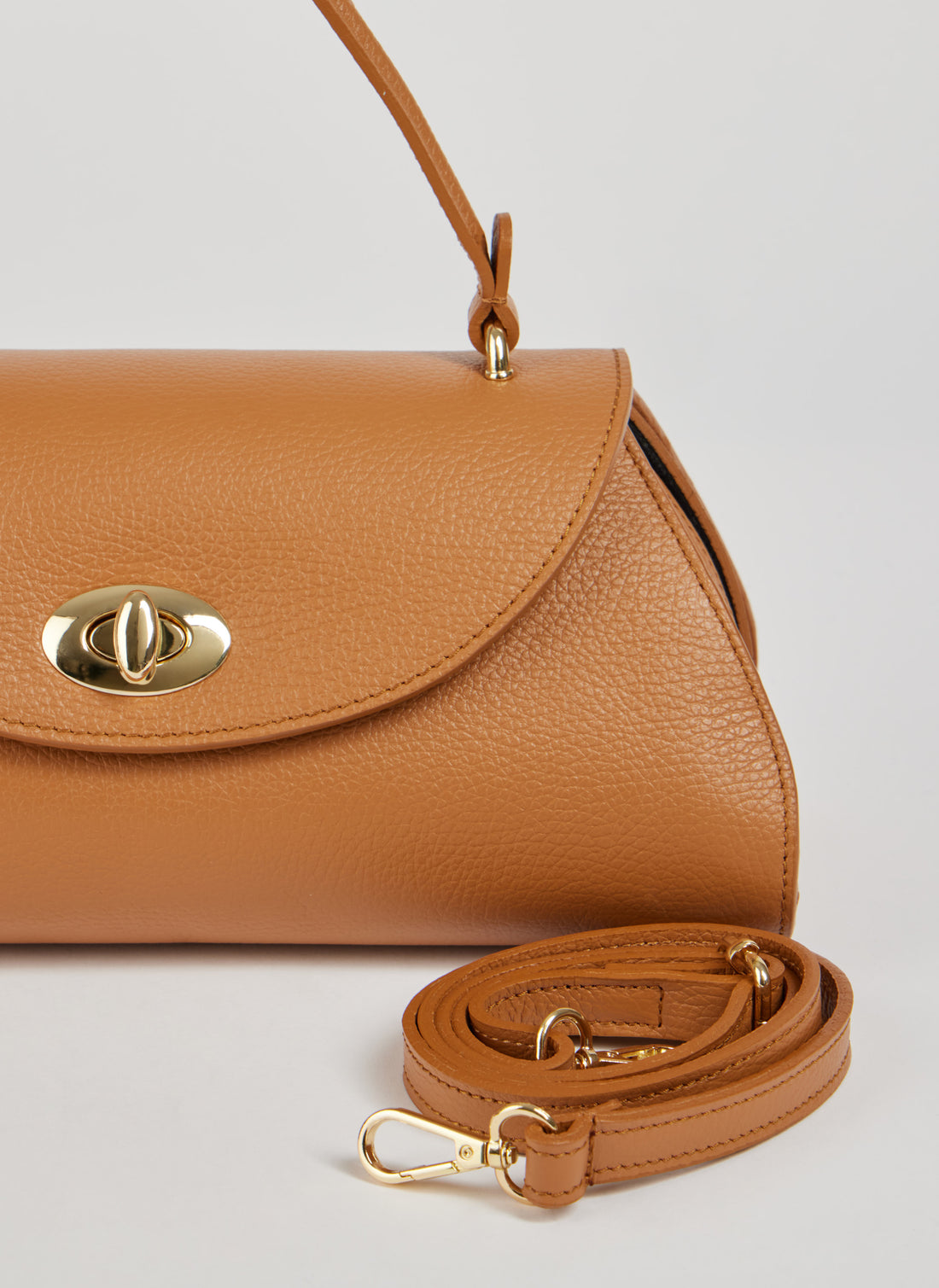 Borsa Florence in pelle Togo Cuoio