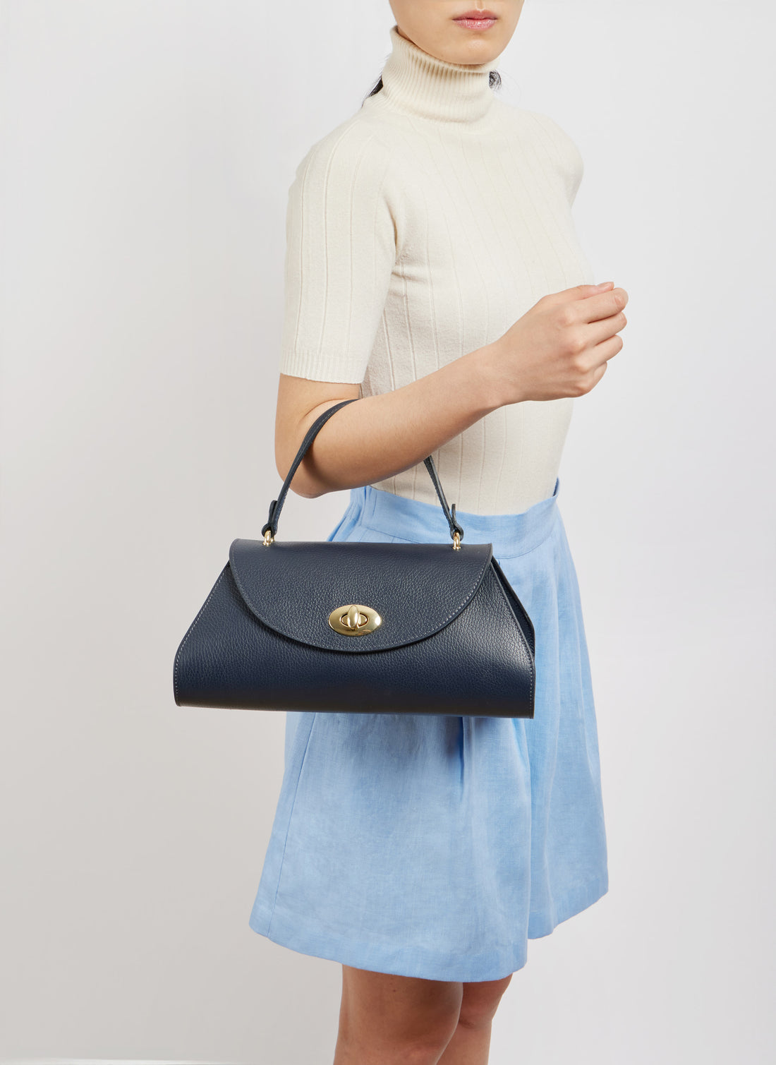 Sac Karina en cuir dollar Cuoio