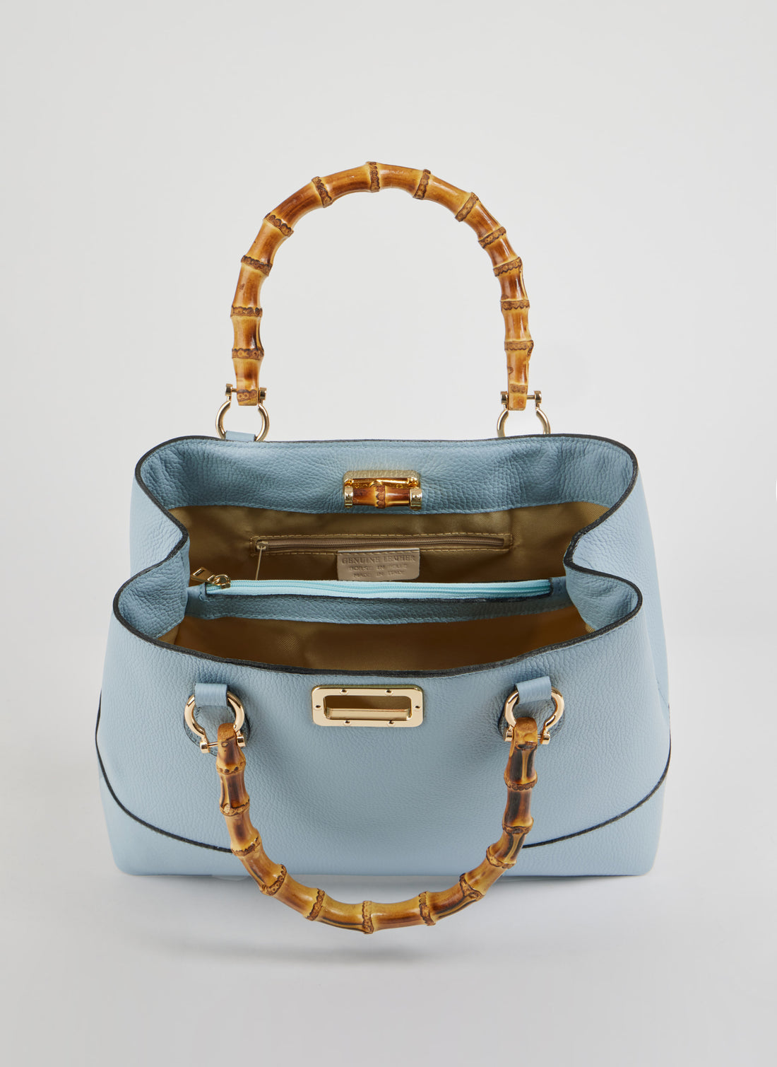 Borsa Bamboo Babe in pelle Dollaro Celeste Polvere