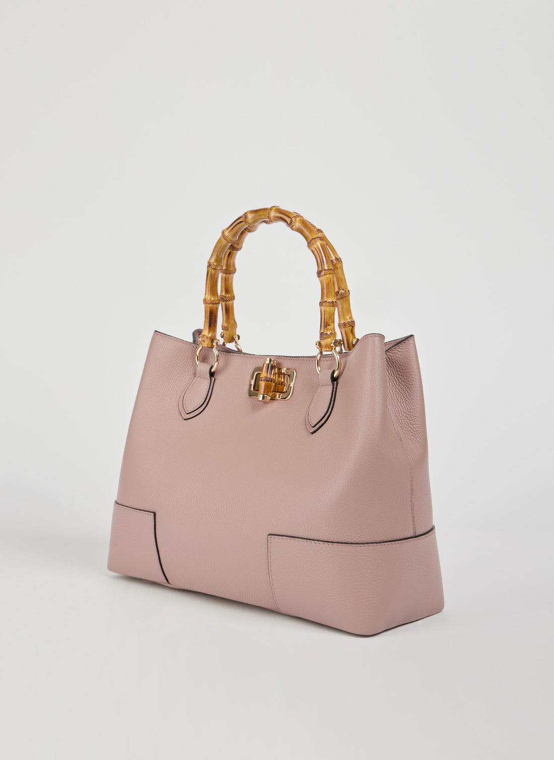 Borsa Bamboo Babe in pelle Dollaro Rosa Cipria
