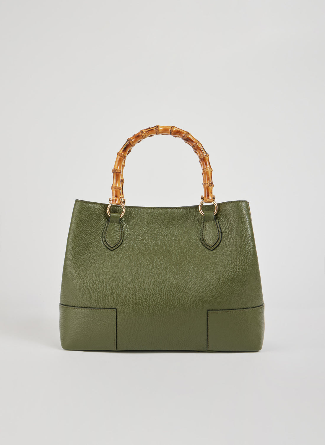 Borsa Bamboo Babe in pelle Dollaro Verde Militare