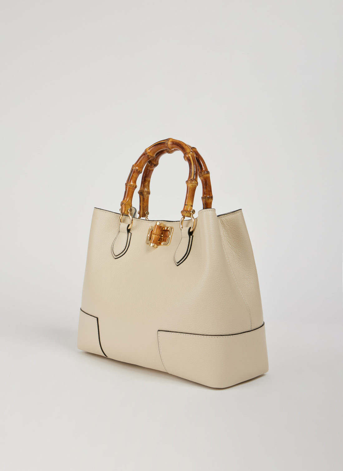 Bamboo Babe bag in Beige Dollar leather