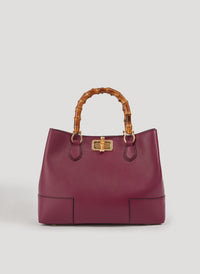 Bamboo Babe bag in Black Dollar leather