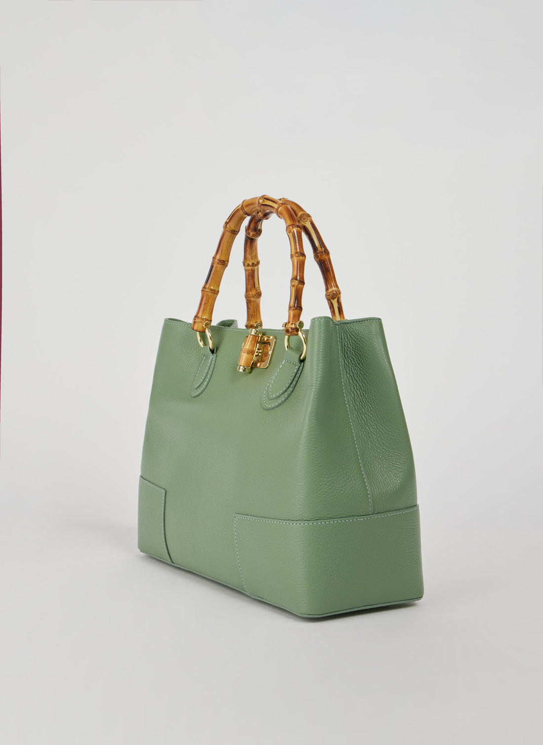 Borsa Bamboo Babe in pelle Dollaro Menta