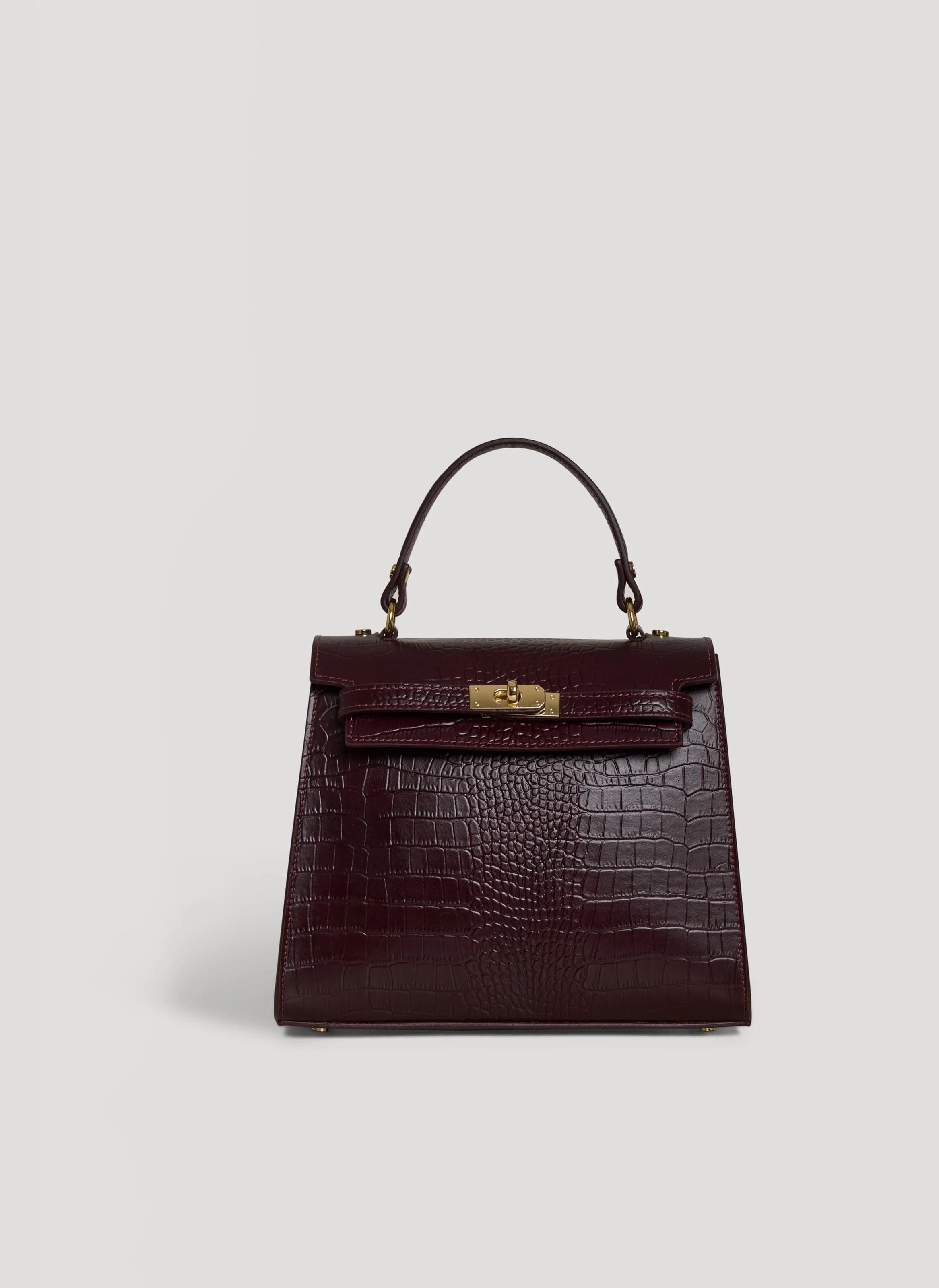 Borsa Zaira Limited Edition in Pelle Coco Bordeaux - Voemièn