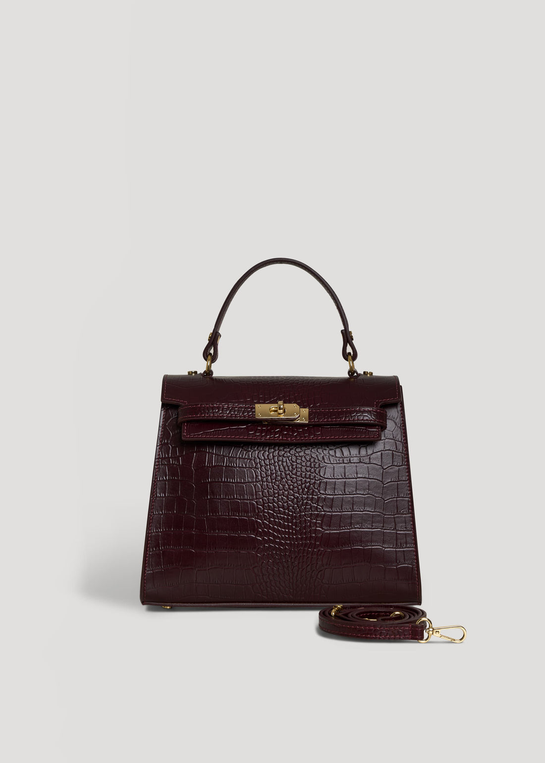Borsa Zaira Limited Edition in Pelle Coco Bordeaux - Voemièn