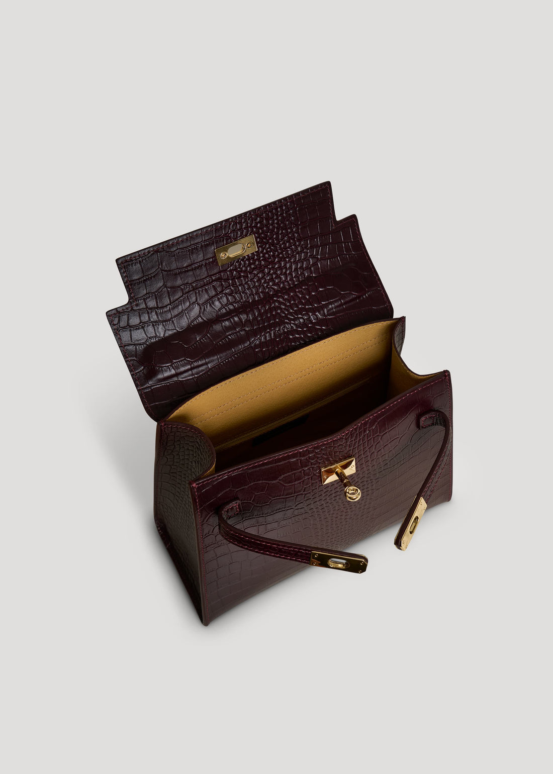 Borsa Zaira Limited Edition in Pelle Coco Bordeaux - Voemièn