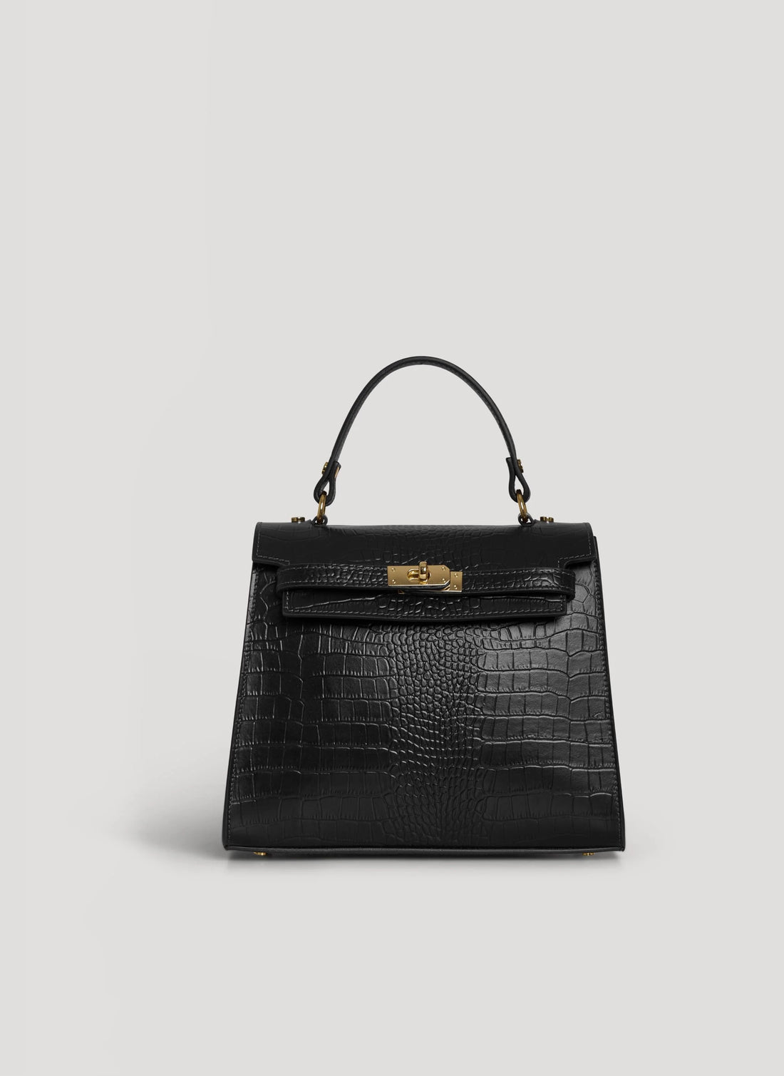 Borsa Zaira Limited Edition in Pelle Coco Nera - Voemièn