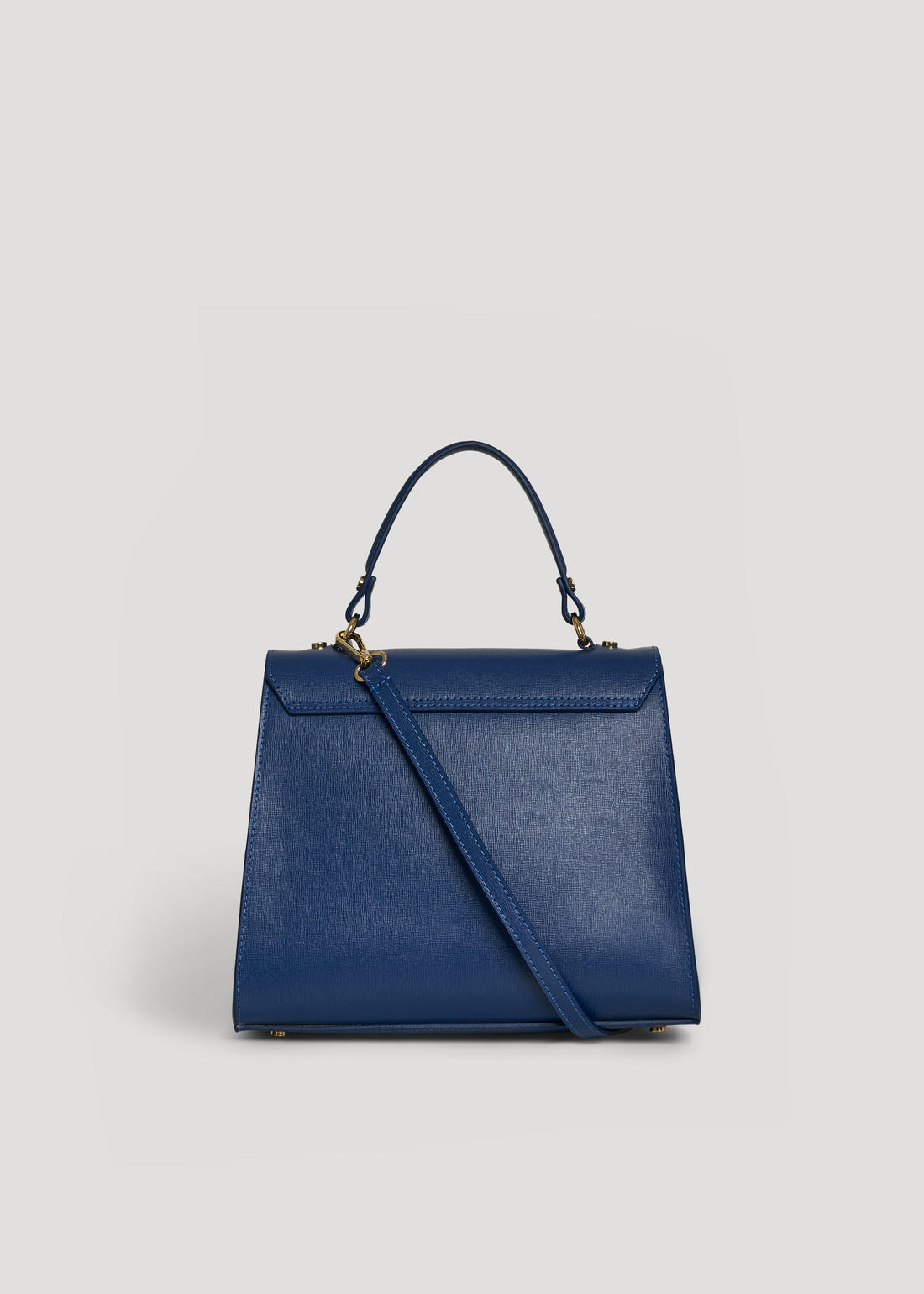 Borsa Zaira in Vera pelle Saffiano Blu - Voemièn
