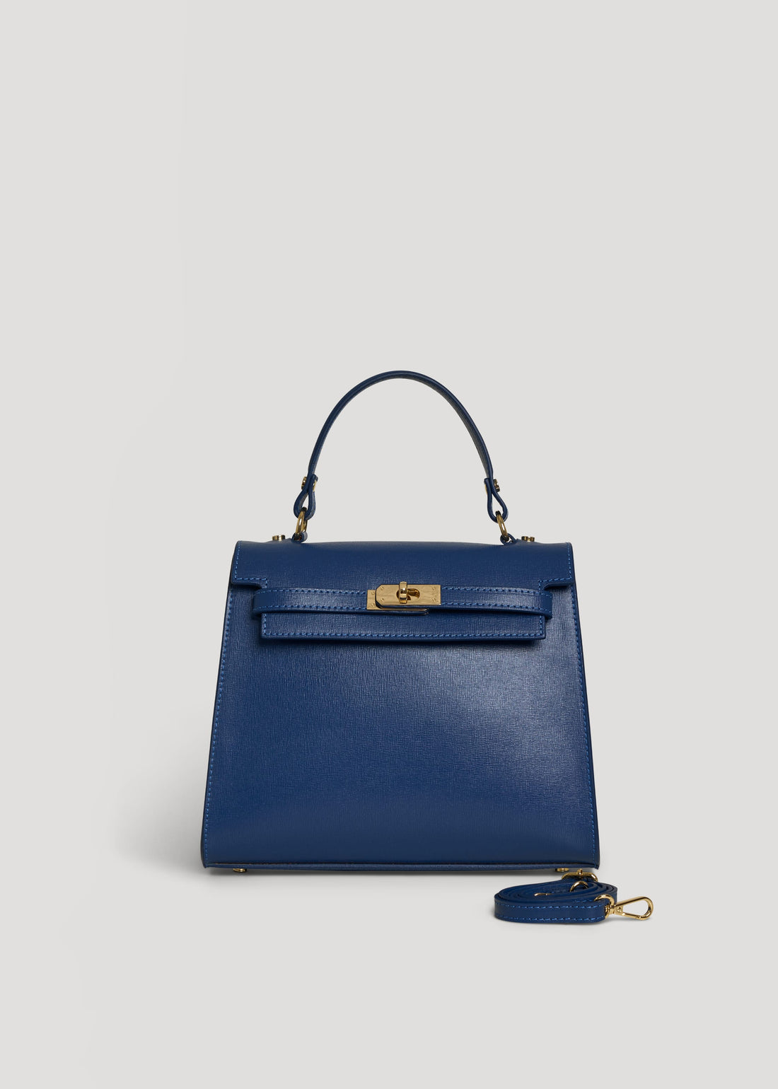 Borsa Zaira in Vera pelle Saffiano Blu - Voemièn