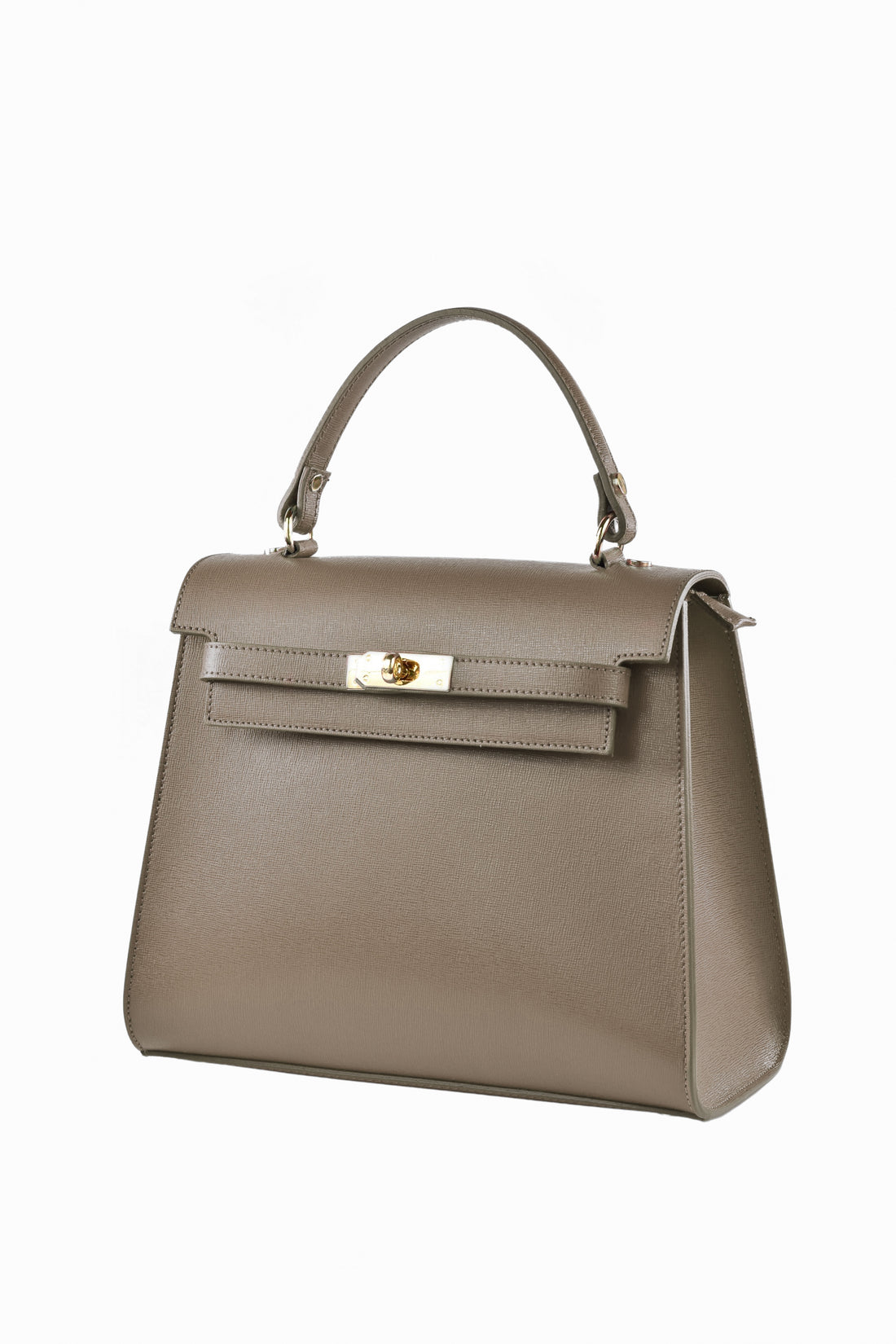 Zaira bag in genuine Saffiano leather Taupe