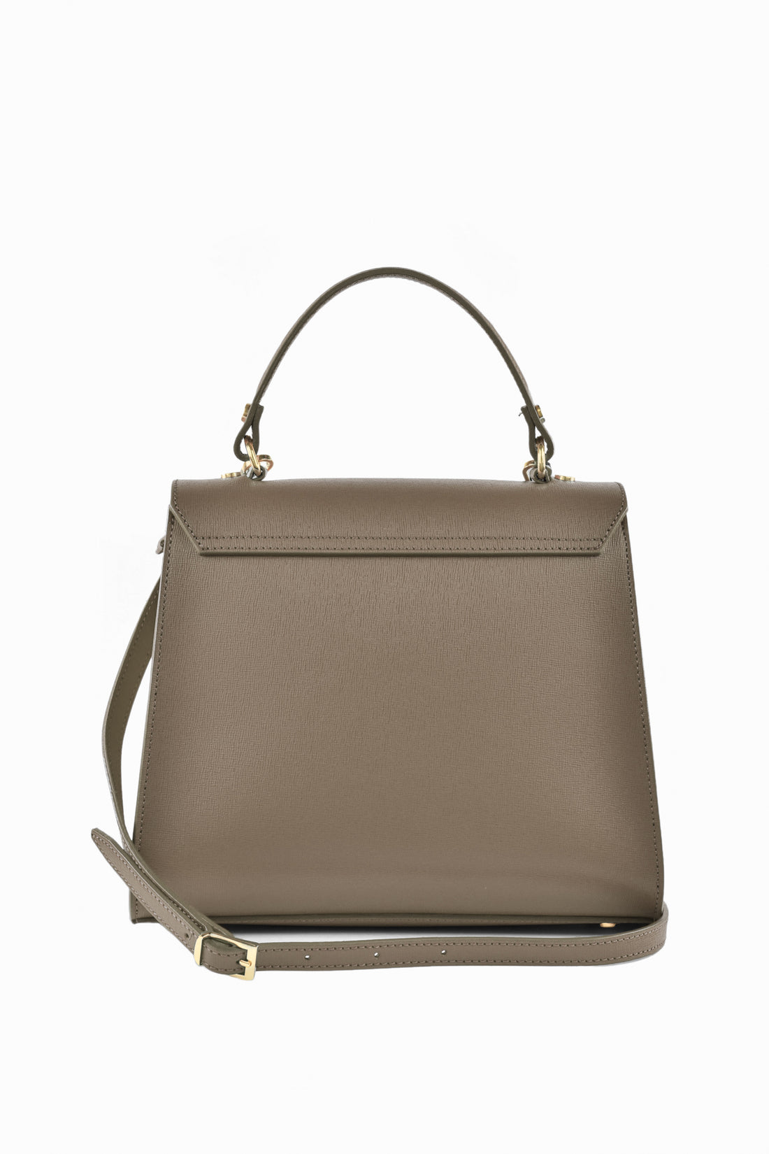 Zaira bag in genuine Saffiano leather Taupe