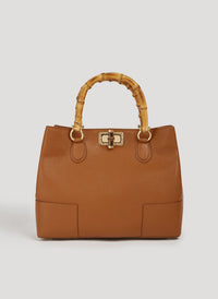 Bamboo Babe bag in Beige Dollar leather