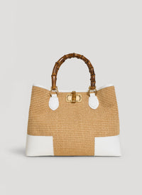 Bamboo Babe bag in Beige Dollar leather