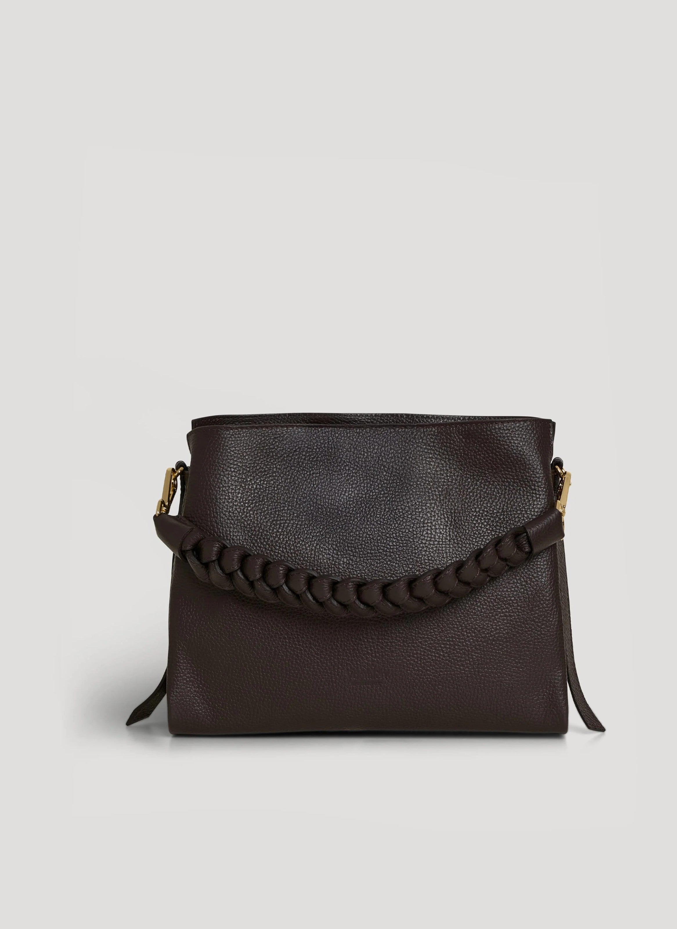 Borsa Braid in pelle Dollaro Testa di Moro - Voemièn