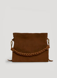 Sac Braid en cuir Orange Dollar