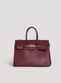 Borsa Elizabeth in Pelle Togo Borgogna