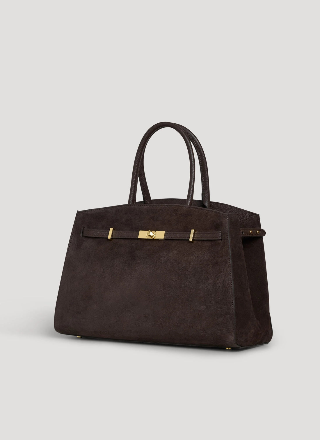 Borsa Driade in Camoscio e Pelle Testa di moro - Voemièn