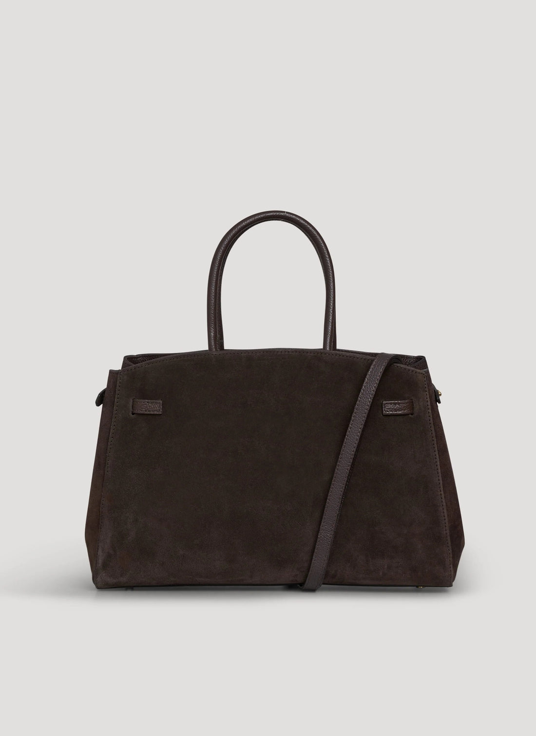 Borsa Driade in Camoscio e Pelle Testa di moro - Voemièn