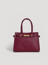 Borsa Grace in pelle Togo Borgogna