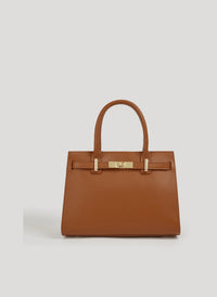 Borsa Grace in pelle Togo Cuoio