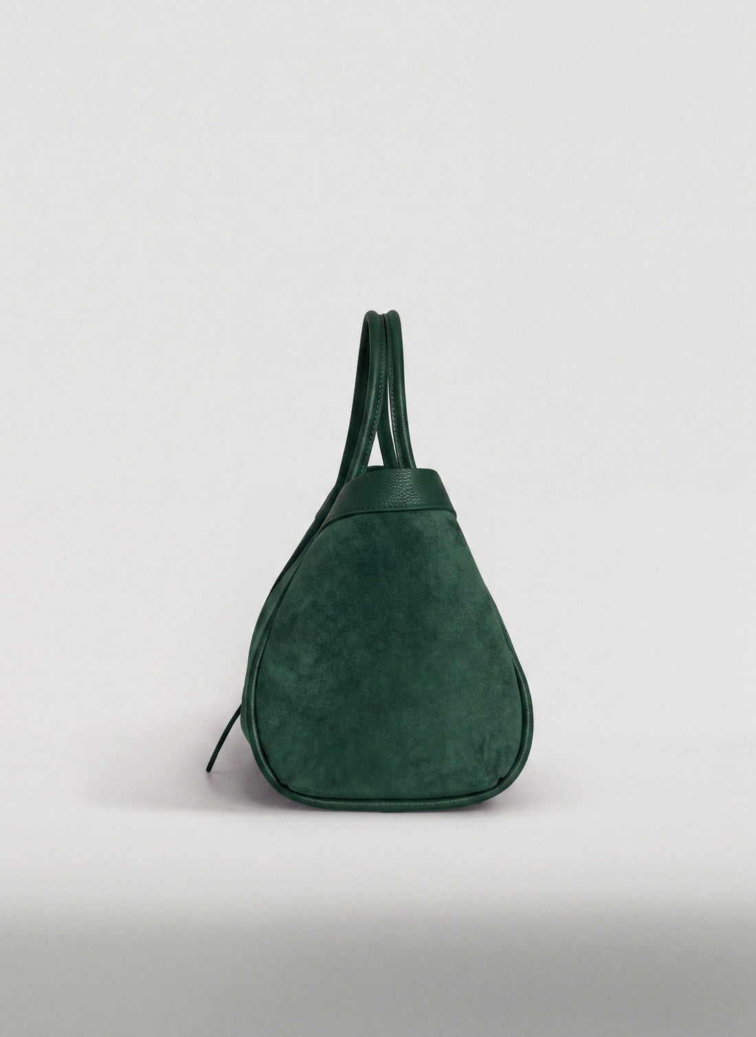 Borsa Mayfair in Camoscio e Pelle Togo Verde Bosco