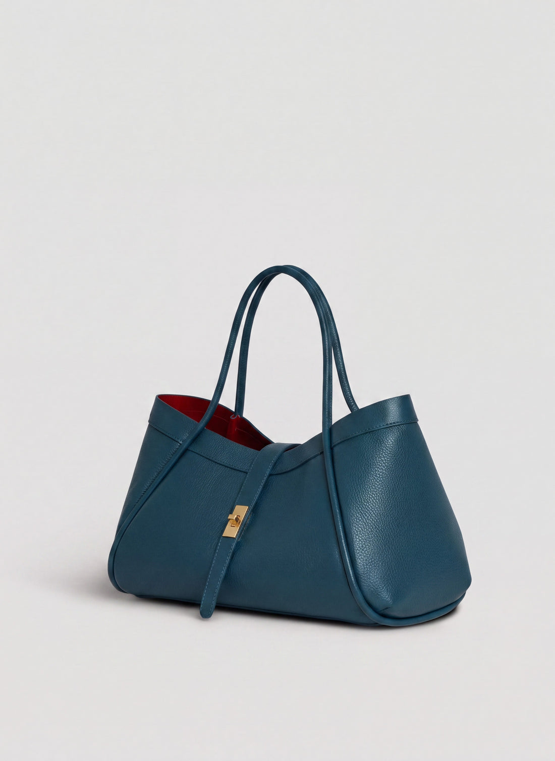 Borsa Mayfair in Pelle Togo Petrolio