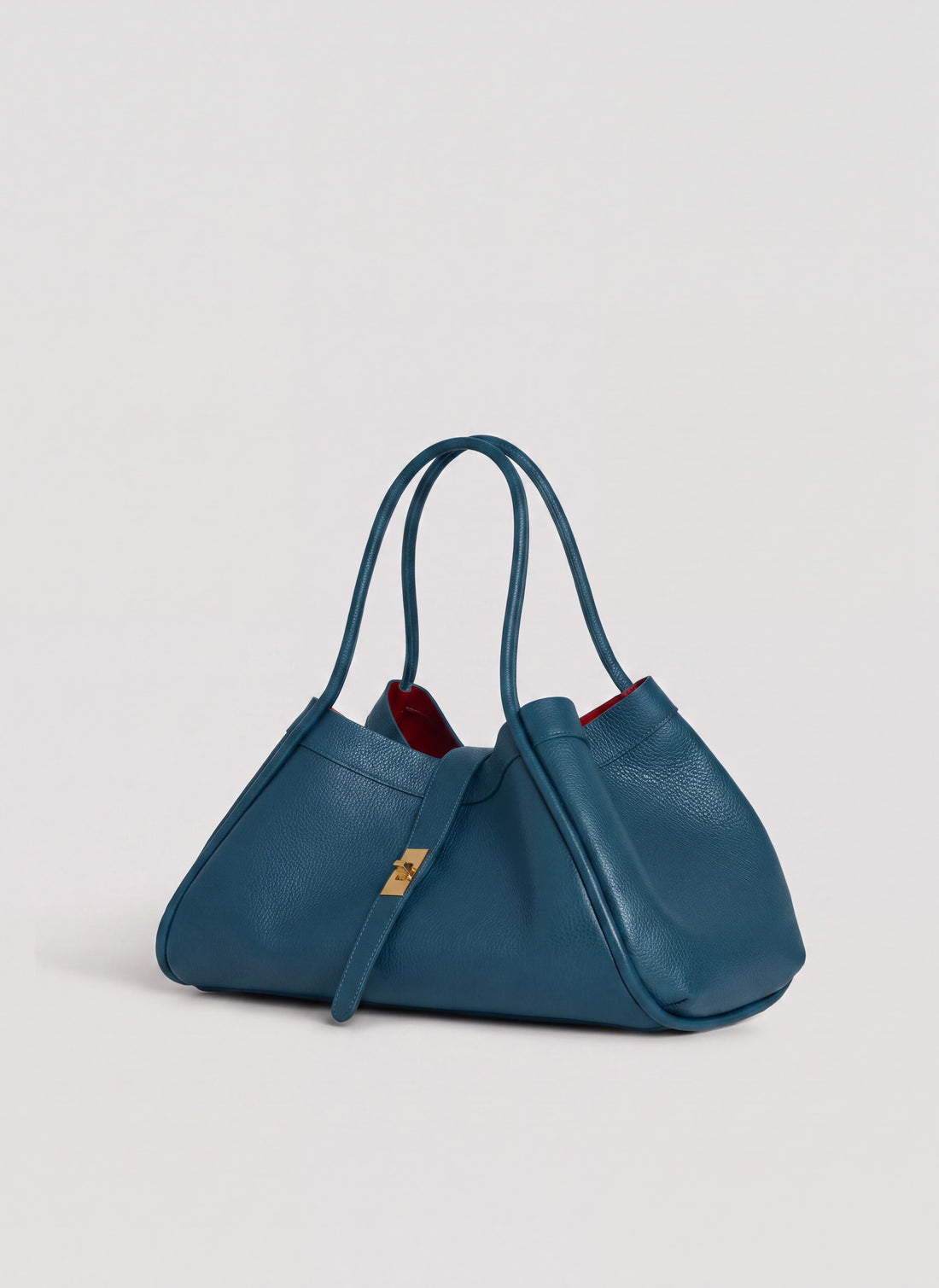 Borsa Mayfair in Pelle Togo Petrolio