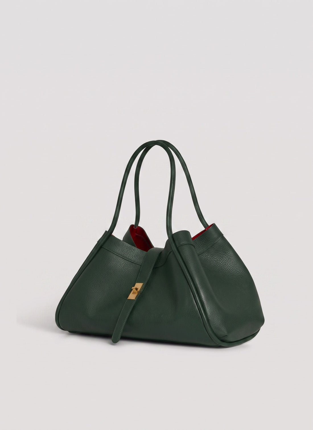 Borsa Mayfair in Pelle Togo Verde Bosco
