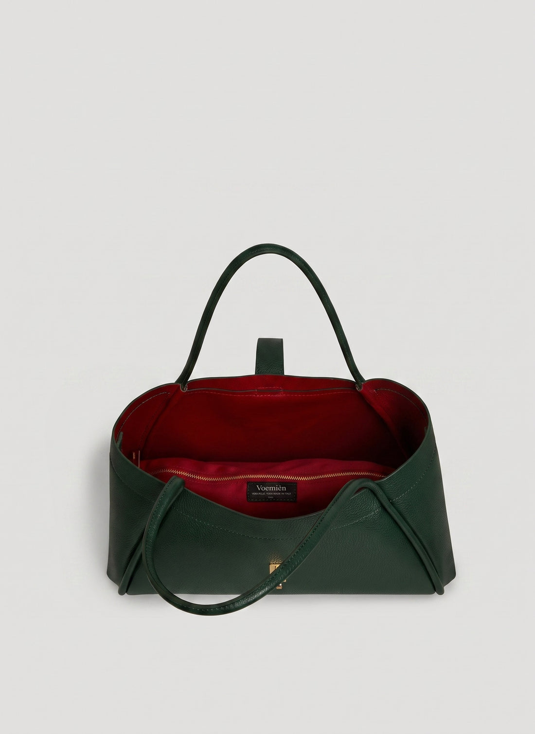 Borsa Mayfair in Pelle Togo Verde Bosco