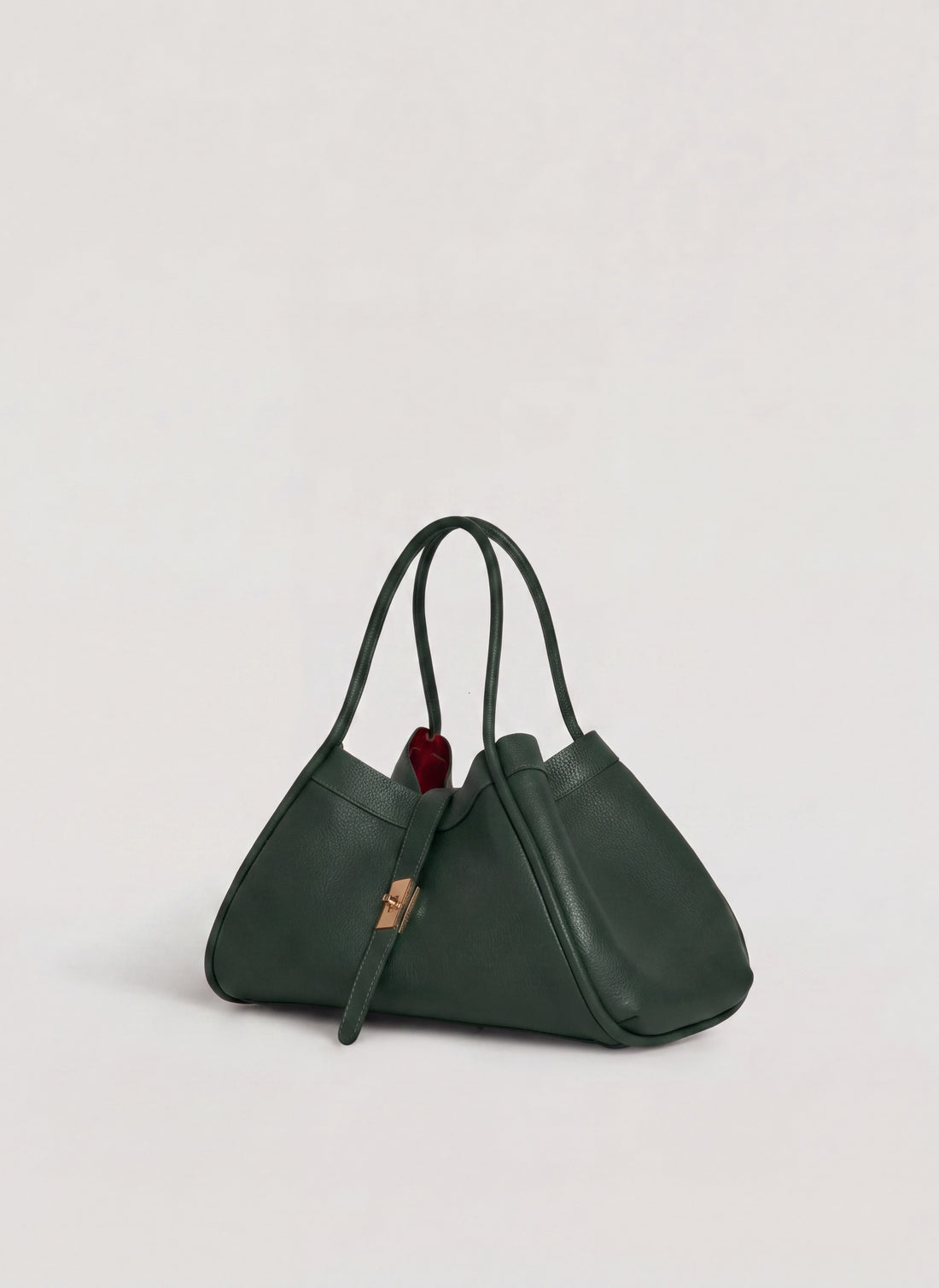 Borsa Mayfair Media in Pelle Togo Verde Bosco