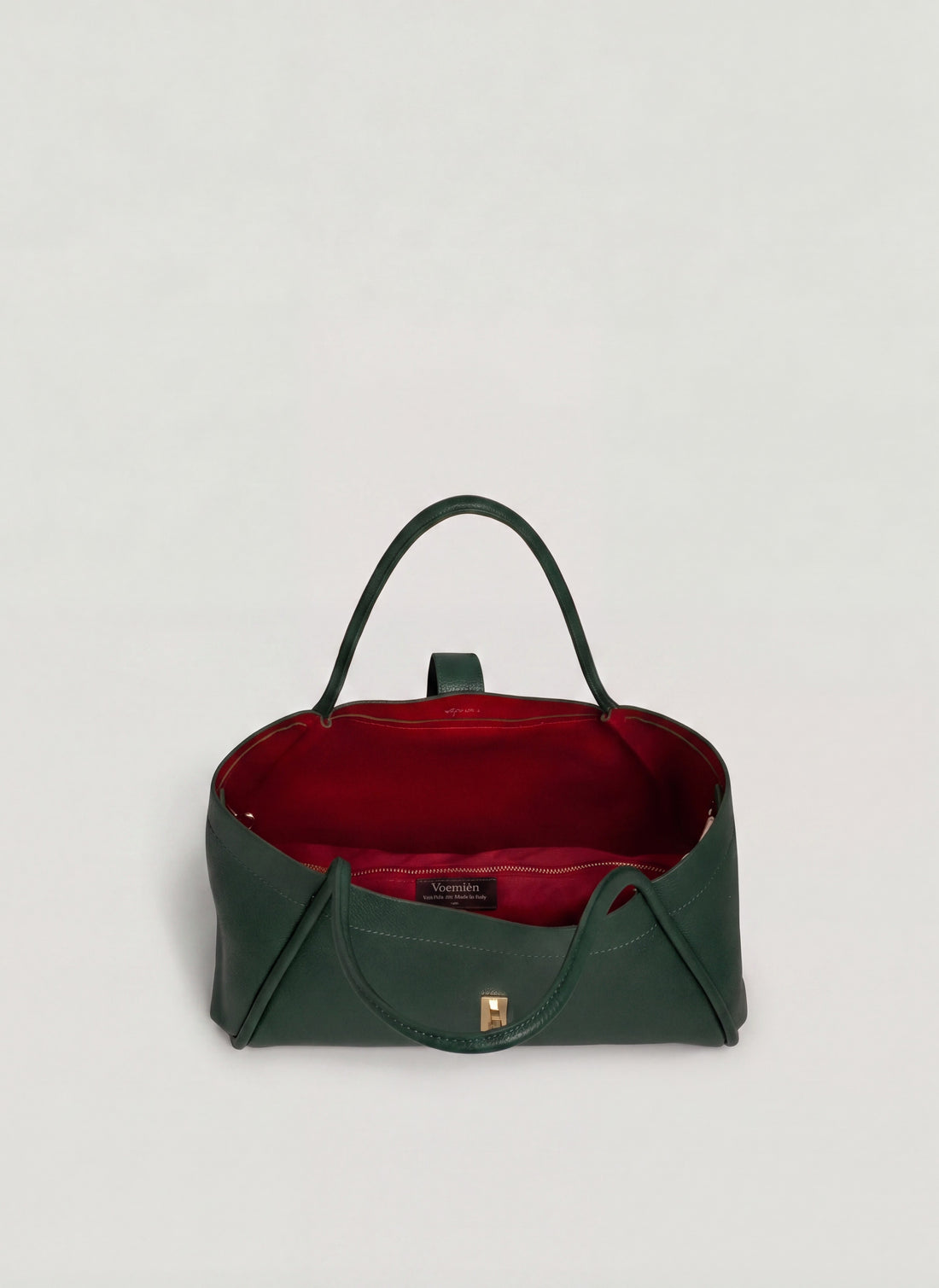Borsa Mayfair Media in Pelle Togo Verde Bosco