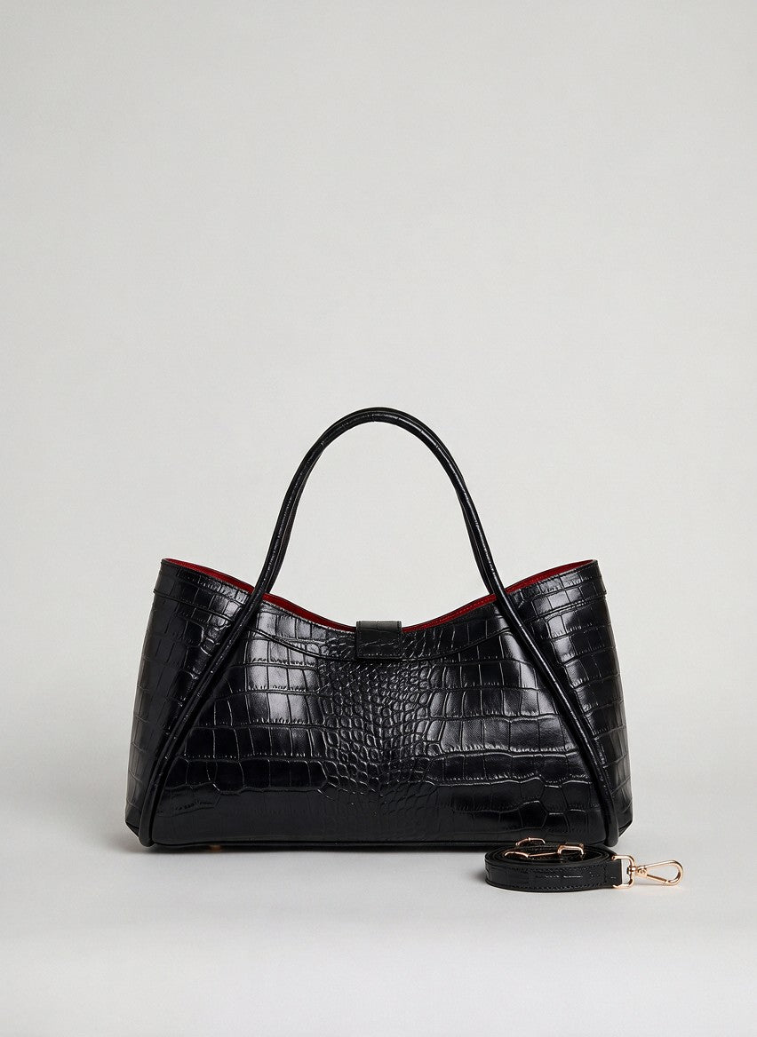 Borsa Mayfair Media Limited Edition in Pelle Coco Nera