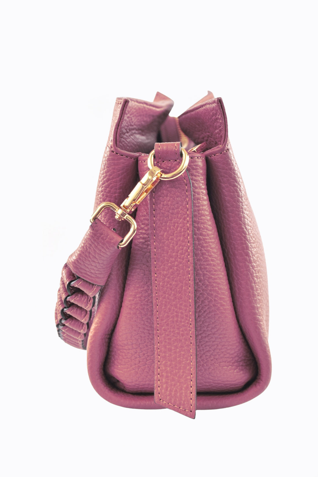 Braid Micro bag in Antique Pink Dollar leather