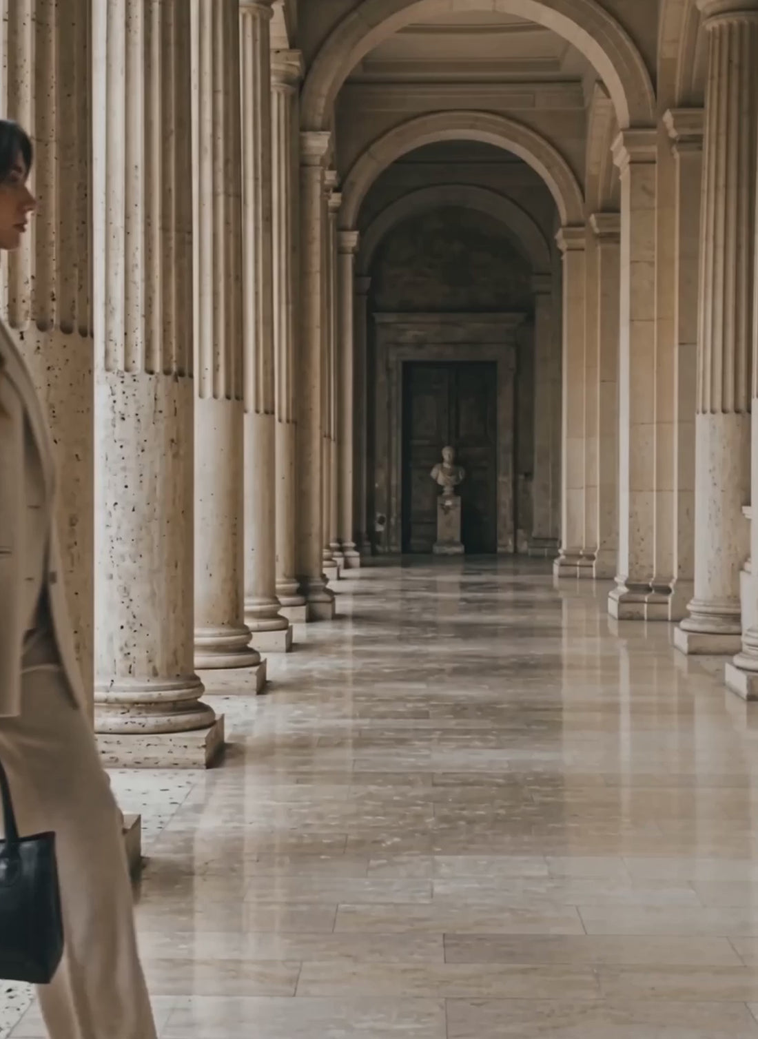 Borsa Chloe Media in Pelle Spazzolata Nera - video