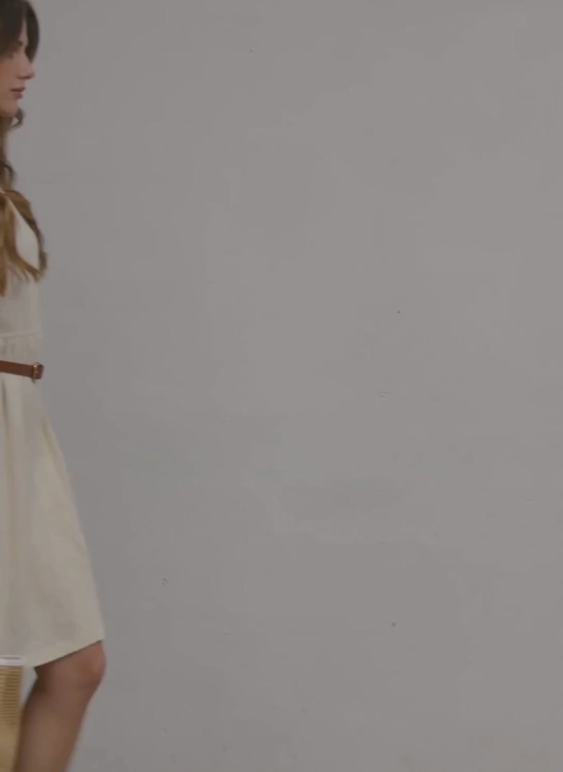 Borsa Bamboo Babe in pelle e Rafia Bianca
