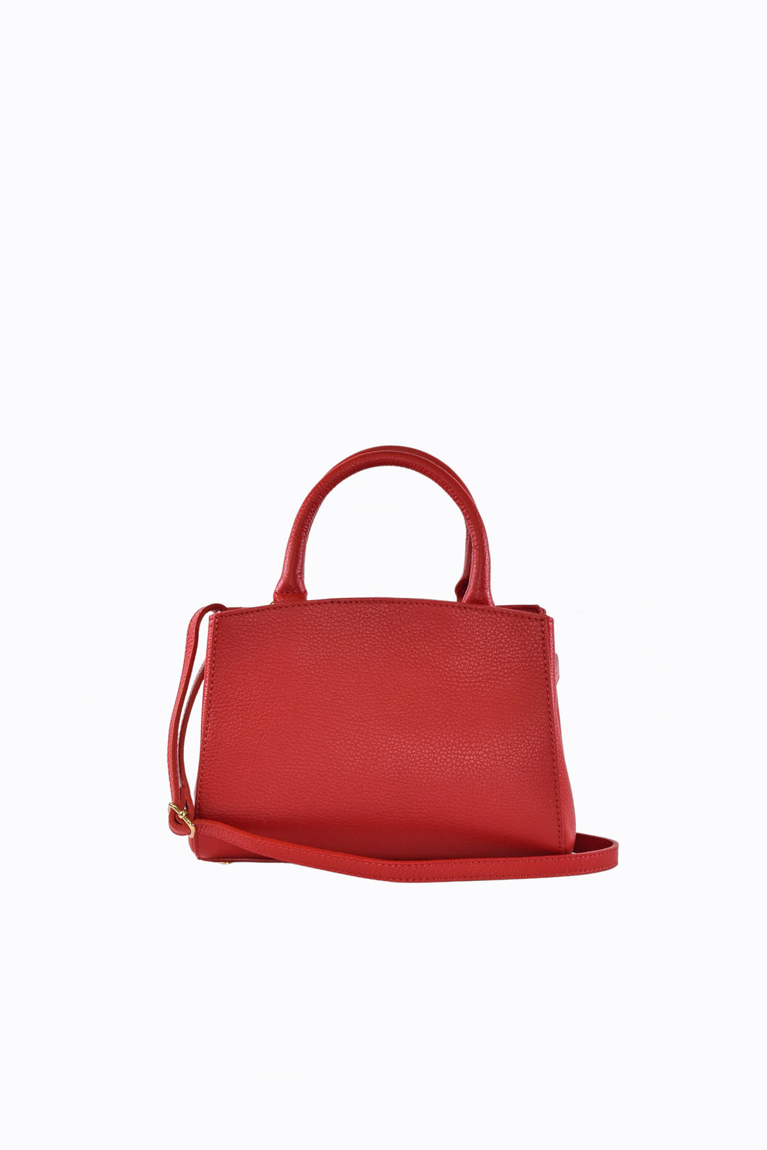 Borsa Valentine in pelle Togo Rossa