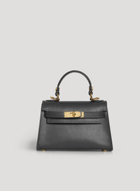 Borsa Victoria in pelle Epsom Nera