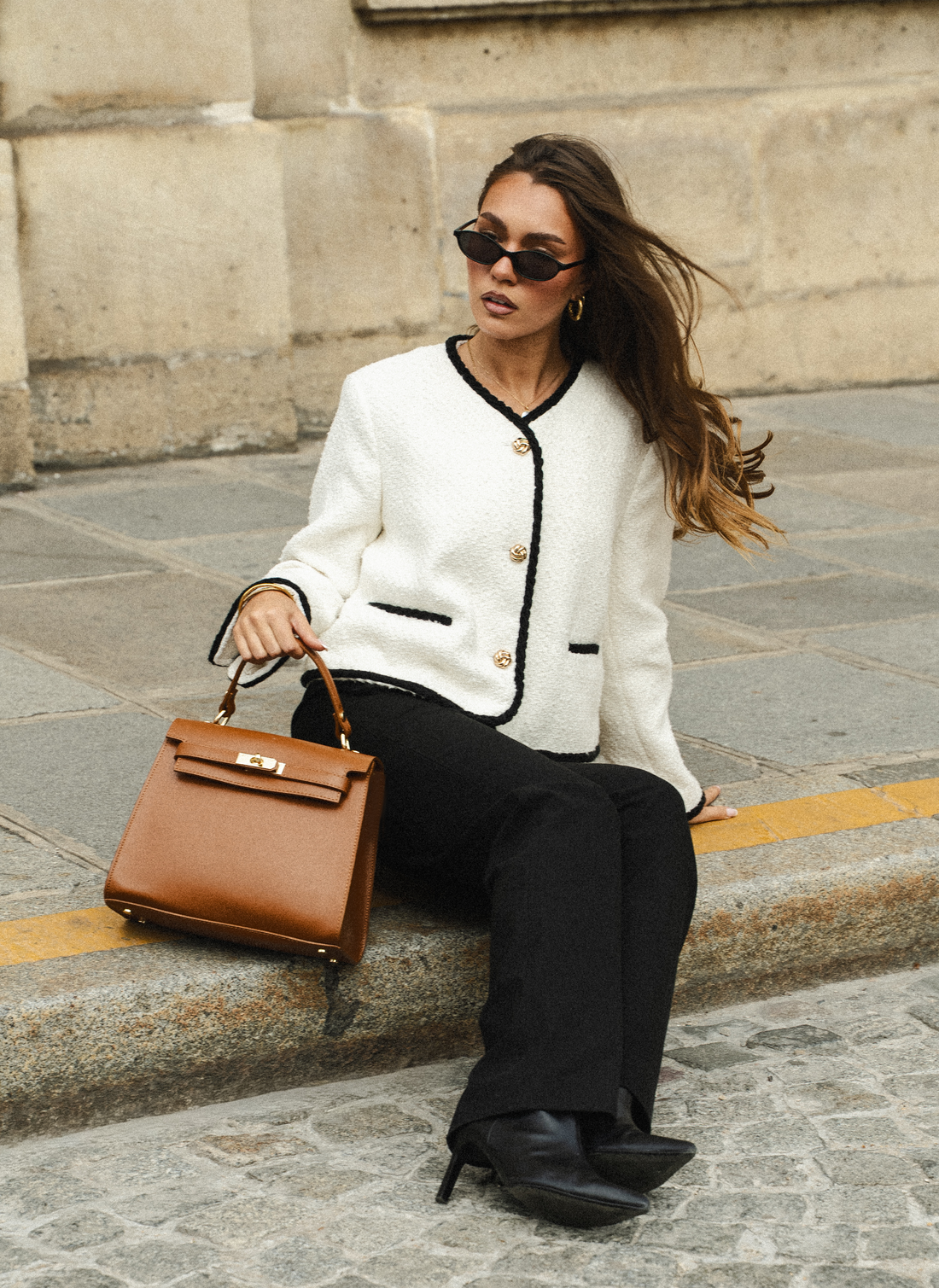 Borsa Zaira in Vera pelle Saffiano Cuoio - Voemièn