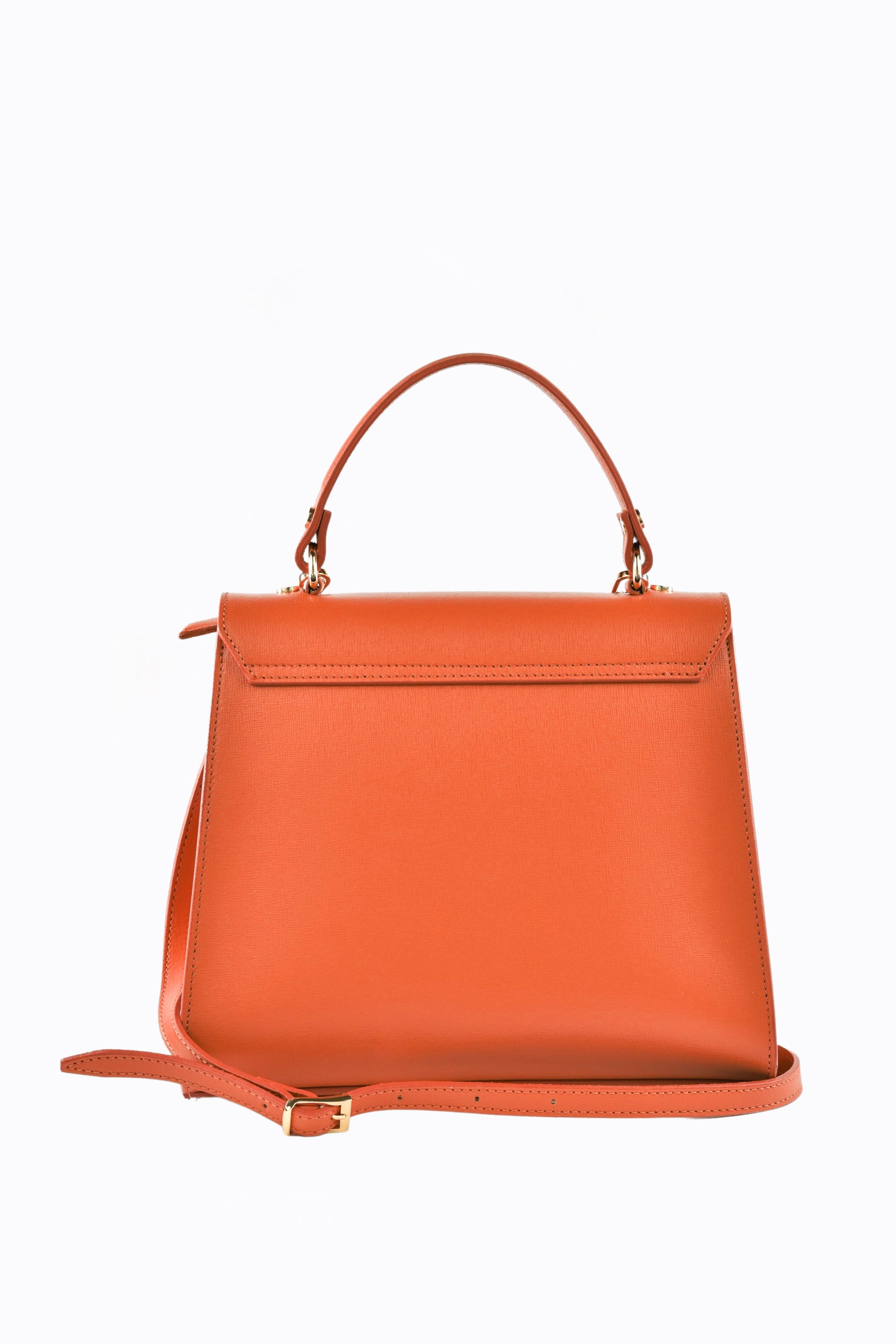 Borsa on sale arancione pelle